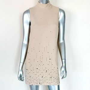 GORGEOUS CHRISTOPHER KANE COUTURE SWAROVSKI CRYSTAL TAILORED SHIFT DRESS US8